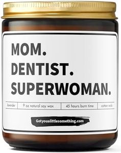 Dentist Gift for Women - Natural Soy Candle - Dental Assistant Office Accessories, Dental Hygienist Gifts, Christmas Gifts for Female Dentists, Tooth Decor Idea, Woman Dental Students Thank You Gifts