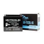 Replacement for YTX20L-BS Battery 12V 18AH SLA - Compatible with 2010 Triumph Thunderbird 1600 CC Motorcycle, 2014 Polaris RZR 800 CC UTV, 2006 Yamaha Nytro 973 CC Snowmobile, 2008 Polaris RZR 800 CC