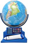 Dr. STEM Toys Interactive Talking Globe with Smart Pen, Game Panel, 300+ Geographic Quiz Questions, Touch & Learn, Music, and More - Educational Toy for Kids Ages 6+