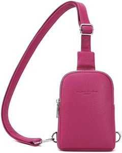 MINICAT - Cartera pequeña con bolsillos espaciosos para teléfono celular, cartera para mujeres, adolescentes y niñas, 03-Hot Pink