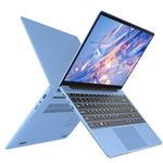 Ruzava 14" Traditional Laptop 6GB DDR4 256GB SSD Celeron N4020(Up to 2.8Ghz) 2-Core Win 11 Notebook 1920x1080 FHD Dual WiFi BT 4.2 Support 512GB TF&1TB SSD Expand with Webcam for Business Study-Blue