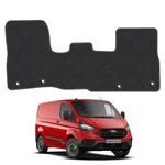 Carpet Floor Mats for the Ford Transit Custom (2013-2024 GEN1) [Only suitable for manual gearbox] - Custom Van Accessory Tailored fit, Granulated Anti-Slip Layer & Black Binding