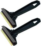 Ice Scraper Brass Blade Ice Scraper for Car 2 Pack Ice Scrapers for Car Windshield Frost Wipe Scraper Snow Scraper for Car Original Murska from Europe Winter Goods (2-Pack L&P A054 Black Gray)