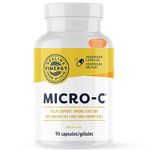 Vimergy Micro-C Capsules – Vitamin C with Rose Hips - Helps with Immune Function, Source of Antioxidants – USDA Certified Organic, Vegan, Non-GMO, 500mg