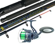 Telescopic Sea Fishing Kit Travel Rod & Reel 10ft 10' Beachcaster Pier Surf Rod