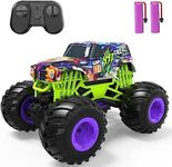 DEERC All Terrain Remote Control Monster Truck Toy,1:16 Scale RC Car for Boys,2.4Ghz High Speed Electric Vehicle,RC Truck Gift for Kids