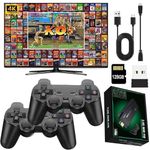 Video Games Console, Retro Games Console with 20000+ Classic Games, 2.4G Wireless Controllers, USB Plug and Play TV Game Stick for Kids Adults