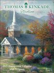 Thomas Kinkade Studios 12-Month 2025 Monthly/Weekly Engagement Calendar with Scr