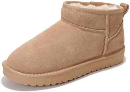 Project Cloud 100% Genuine Leather Ankle Boots for Women - Water Resistant with Memory Foam Insole Winter Boots for Women - Trending Shoes & Comfortable Women's Ankle Boots (Hippy_W, SANSUE,7)