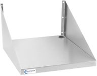 SWOTCATER Stainless Steel Microwave Shelf, 24"x24" 220 lb Metal Appliance Wall Mount Shelf for Commercial Restaurant, Kitchen, Garage and Utility Room