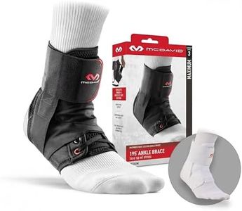 Mcdavid - Ankle Support Brace Unisex Adult - Lace Up Ankle Support - Prevents or recovers ankle injuries - Compression Sleeve - Adjustable Wrap (195R)