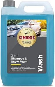SIMONIZ SAPP0173A 2 in 1 Shampoo and Snow Foam, Blue, 5 Litre