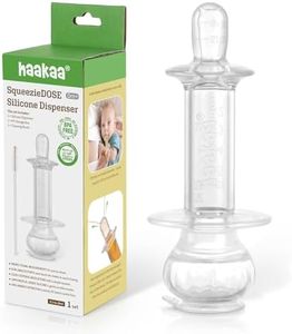 haakaa Baby Medicine Dispenser,Syringe for Liquid,Unique Silicone Ball Design, Dual-Angled Ports,One-Handed Operation,0 Months+