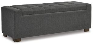 Signature Design by Ashley Cortwell Storage Bench, Gray