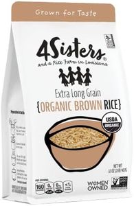 4Sisters - Organic Long Grain Brown Rice - Grown in USA - Sustainably Grown - Women Owned - Farm to Table - 2lb