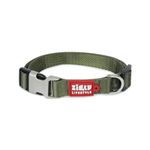 Zigly Lifestyle Classic Adjustable Dog Collar Belt for Small Medium Large Dogs Neck Collar for Pets - Small (Olive Green)