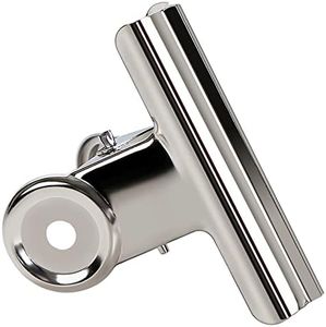 GUOKOFF 63mm Pince Bulldog, 12 Pièces Bulldog Clips Métal, Argent Bulldog Binder Clips, Pinces à Charnière en Métal, Pinces Papier pour Photo, Bureau, l'école