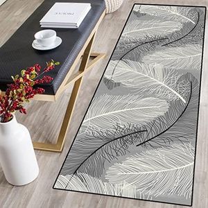 Carpet Runner - Dirt Stopper,Kitchen Floor Rug Soft Hallway Runner Non-Slip Doormat Machine Washable Very Long Hallway Hall Runner Narrow Rugs