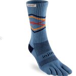 Injinji Trail Midweight Crew Unisex Toe Socks L