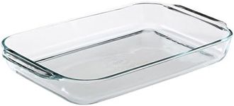 Pyrex 6001040 Bakeware 4.8 Quart Oblong Baking Dish, Clear