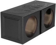 Q Power QBOMB15V Dual 15-Inch Vented Speaker Box from High Grade MDF Wood with Durable Bed Liner Spray