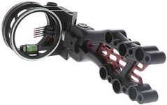 TRUGLO Carbon Hybrid 5-Pin Durable Ultra-Lightweight Carbon / Aluminum Archery Bow Sight with Large Circular Field of View - for Right & Left-Handed Shooters - Standard Adjustment