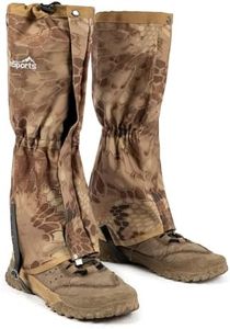 Waterproof Leg Gaiters for Men and Women Adjustable Snow Boot Gaiters for Hiking in Hunting Sand and Mud Mountain Climbing or Snowshoeing (Shell L)