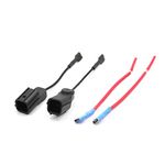 sourcing map 2Pcs Plastic Car Horn Speaker Adapter Wiring Harness Pigtail Socket for Honda