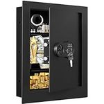 22.05" Tall Wall Safes Between The Studs Fireproof, Hidden Safe with Digital Keypad, In Wall Safe for Firearms, Money, Jewelry, Medicines, Passport