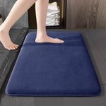 HOMEKART All purpose Non Slip Anti-Skid Bath Mat - Memory Foam Door Mat, Kitchen Runner Super Absorbent - Quick Dry | Water soak (16" x 24", Blue)