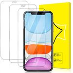 GiiYoon-3 PACK Screen Protector for iPhone XR and iPhone 11 Tempered Glass [HD Crystal Clear] [Easy Installation] [Round Edge] [Scratch Resistant] [Touch Friendly] [Bubble Free] Screen Cover Film