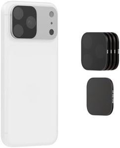 SmallRig Square ND & Black Mist Filter Kit for iPhone 17 Pro Max, Magnetic Lens Filters with Base Mount, Black Mist Diffusion 1/4 Filter/ND2/ND4/ ND8/ND16/ND32, 6 Pack, Silver - 6077