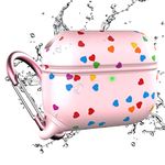 Catalyst Waterproof Special Edition Case for AirPods Pro (1st and 2nd Gen) Wireless and USB-C Charging Compatible, One-Piece Design, High Drop Protection, with Carabiner, Soft-Touch - Sweetheart