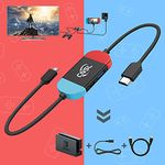 Mini Switch Dock for Nintendo,Portable TV Docking Station Excellent Replacement for Nintendo Switch Dock with HD and USB Port,Suitable for Travel Party (Multi)