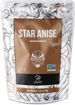 Soeos Star Anise Seeds 4oz (113g), Non-GMO Verified, Great for Baking and Tea, Anis Estrella, Whole Chinese Star Anise Pods, Dried Anise Star Spice, Chinese Star Anise, Star Anise Bulk, Anise Star.