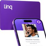 Linq Digital Business Card - Smart NFC Contact and Networking Card (Purple)