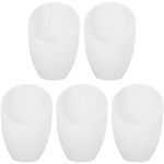 DOITOOL 5Pcs Plastic Lamp Shade Replacement Horseshoe Flat Light Shade Modern Chandelier Lamp Shade Ceiling Light Shade for Wall Table Pendant Floor Lamp Replacement 35mm