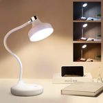 Gesto Rechargeable Battery Operated Desk Lamp – 3 Color Changing Led Light Study Lamp for Students,Touch Control Eye Caring Night Light for Study Room | Work from Home Portable Reading Light