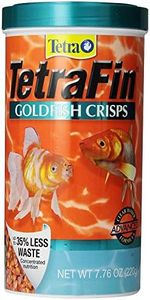 Tetra TetraPro Goldfish Crisps, Fish Food for Goldfish, Clear Water Advanced Formula, Advanced Nutrition, Essential Vitamin Preservation, Longer Floating Time, 224g