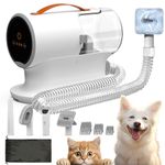 AIRROBO Dog Grooming Vacuum, 12000Pa Powerful Dog Vacuum for Shedding Grooming, Dog Hair Vacuum with 2L Large Dust Cup, Pet Grooming Vacuum for Dogs and Cats, 5 Grooming Tools, Low Noise, PG100