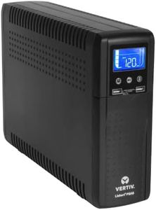 Liebert PSA5 UPS - 1000VA/600W 120V, Line Interactive, AVR, mini tower, 10 outlets, USB Charging, 3 year warranty, Uninterruptible Power Supply, Battery Backup with Surge Protection (PSA5-1000MT120)