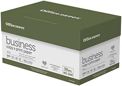 Office Depot® Brand Business Multi-Use Printer & Copier Paper, Letter Size (8 1/2" x 11"), 5000 Total Sheets, 92 (U.S.)