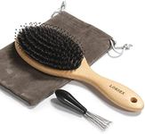 LORSEX Hair Brush, Boar Bristle Det