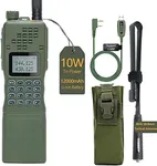 Baofeng AR-152 10W Ham Radio Tactical Powerful Dual Band Radio Handheld Long Range Two Way Radio with Tactical Antenna,12000mAh Battery and Programming Cable Full Set