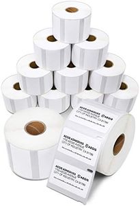 Aegis Adhesives - Compatible Direct Thermal Labels Replacement for DYMO 30334 (2-1/4" X 1-1/4") Barcode - Use with Labelwriter 450, 450 Turbo, 4XL Printers (12 Rolls)
