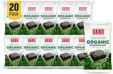 DAECHUN(Choi's1) Organic Seaweed Snack, 20 Pack, Organic Olive Oil, Organic Sesame OIl, Vegan, Keto, Gluten-Free, Product of Korea