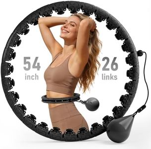 Argvsde Weighted Hula Infinity Fitness Hoop for Adult Weight Loss, 2 in 1 Smart Fitness Workout Hula Circle Hoops with 26 Detachable Knots, Exercise Fit Hoop Suitable for Women and Beginners