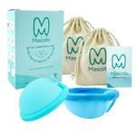 Set of 2 Menstrual Discs, Reusable, Sustainable & Ultra Comfortable. Alternative to Tampons, Menstrual Cups & Pads, Leak Proof & Mess-Free Period Sex (Includes Small & Large Sizes) by Mascoto®