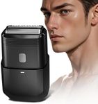 Trimfinity Edge Shave – Dual-Action Mini Electric Razor for Men | Travel-Friendly, Skin-Safe, Waterproof (IPX7), 60-Min Runtime, 7000 RPM Motor for Smooth & Precise Shaving