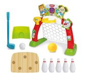 winfun 4-In-1 Sports Centre | Indoor Sports Activity Centre Perfect For Basketball And Football | Automatic Score Tracking | Suitable For Boys And Girls 12 Months +